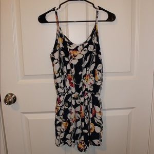 Charlotte Russe Floral Romper - Size Small